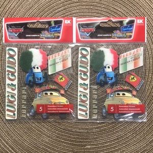 2 Pkgs Disney Cars Stickers Luigi & Guido